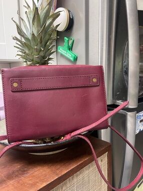 Madewell “ The Morgan” purse. Burgundy leather crossbody or shoulder bag.